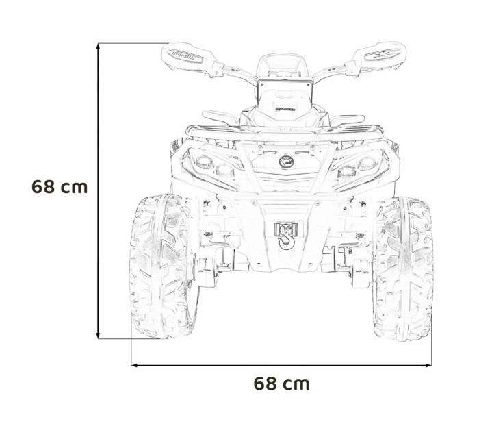 Quad Can Am Outlander ATV z Pilotem Niebieski-25 7715 