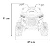 Pojazd Quad Fast Wheel Czerwony-22 7724 