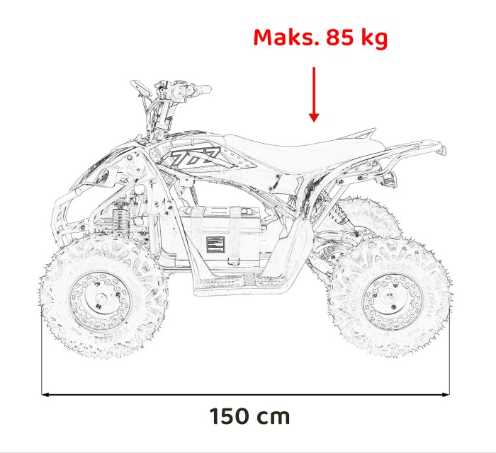 Pojazd Quad DESERT STORM LIFT Pomarańczowy-24 7727 