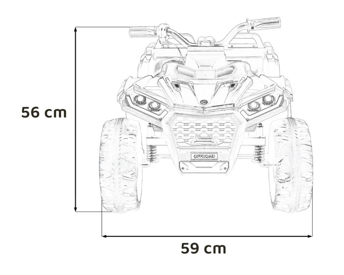 Pojazd Quad Sport TX ATV Biały-26 7735 