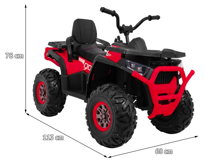 Pojazd Quad ATV Desert Czerwony-13 7737 