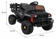 Autko Farmer Pick-up dla dzieci Czarny + Pilot + Bagażnik + Łopatka + EVA + MP3 LED-2 7742 