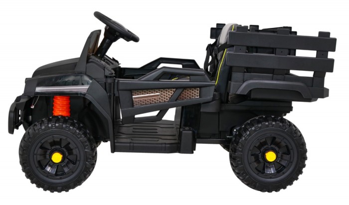 Autko Farmer Pick-up dla dzieci Czarny + Pilot + Bagażnik + Łopatka + EVA + MP3 LED-4 7742 