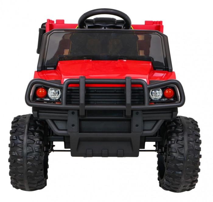 Autko Farmer Pick-up dla dzieci Czerwony + Pilot + Bagażnik + Łopatka + EVA + MP3 LED-3 7743 