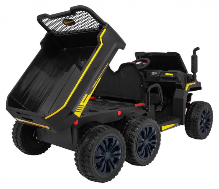 Autko Farmer Truck dla 2 dzieci Czarny + Napęd 4x4 + Pilot + Kiper + Audio LED-7 7746 