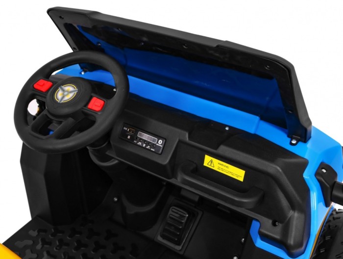 Autko Farmer Truck dla 2 dzieci Niebieski + Napęd 4x4 + Pilot + Kiper + Audio LED-7 7747 