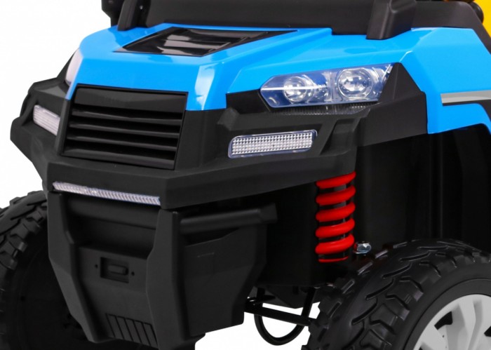 Autko Farmer Truck dla 2 dzieci Niebieski + Napęd 4x4 + Pilot + Kiper + Audio LED-9 7747 