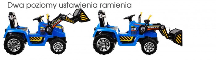 Koparka Spychacz na akumulator dla dzieci Niebieski + Pilot + Regulowana łyżka + Audio + Światła-9 7751 
