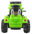 Spychacz na akumulator dla dzieci Traktor Zielony + Ruchoma łyżka + Trąbka + Pasy + 2 prędkości-7 7753 