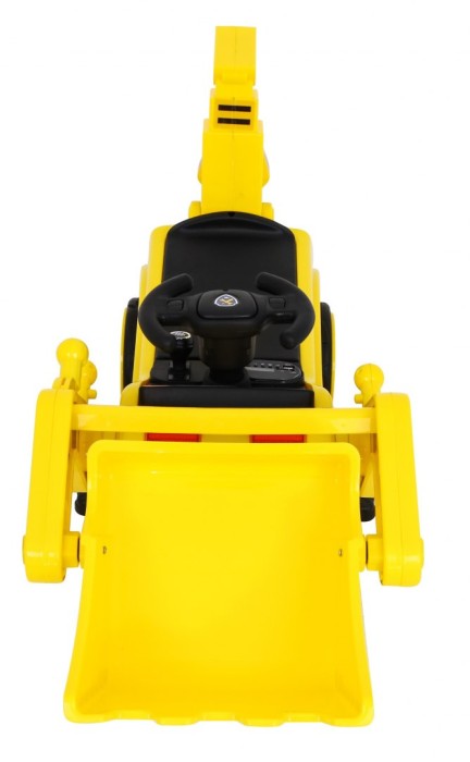 Koparka na akumulator dla dzieci Traktor Żółty + Ruchoma łyżka + Audio LED-3 7757 