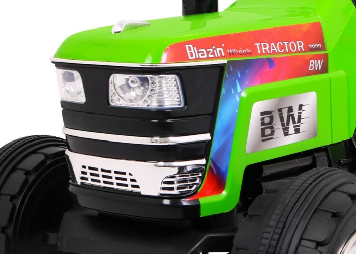 Traktor Blazin BW na akumulator Zielony + Pilot + Wolny Start + Dźwięki Światła-12 7760 