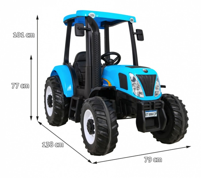 Pojazd Traktor New Holland T7 Niebieski-3 7762 