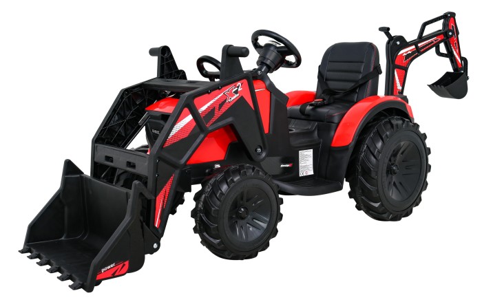 Pojazd Traktor Z Przyczepą 720-T Czerwony-2 7763 