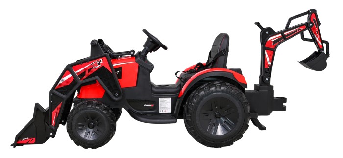 Pojazd Traktor Z Przyczepą 720-T Czerwony-3 7763 