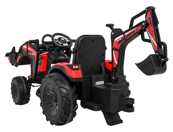 Pojazd Traktor Z Przyczepą 720-T Czerwony-7 7763 