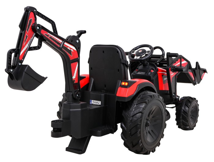 Pojazd Traktor Z Przyczepą 720-T Czerwony-13 7763 