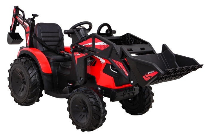 Pojazd Traktor Z Przyczepą 720-T Czerwony-14 7763 