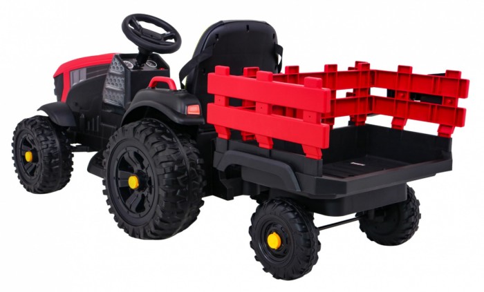 Traktor Titanium Z Przyczepą Czerwony-5 7769 