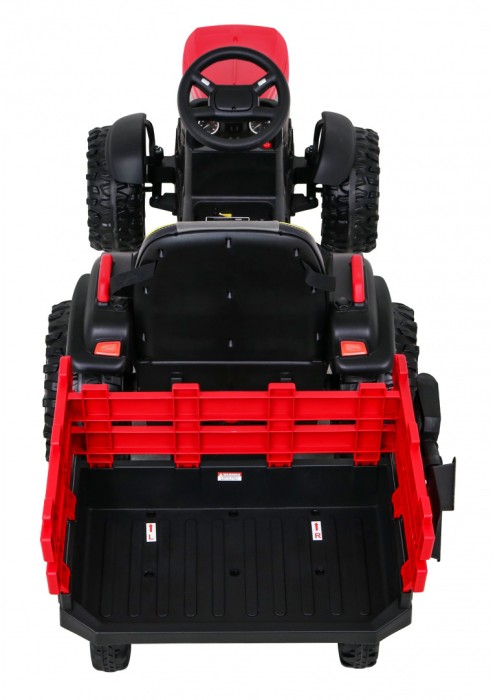 Traktor Titanium Z Przyczepą Czerwony-7 7769 