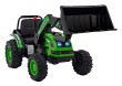 Koparka Traktor na akumulator dla dzieci Zielony + Ruchome Ramię Łyżka + Pilot + Wolny Start + Radio FM + LED-1 7773 