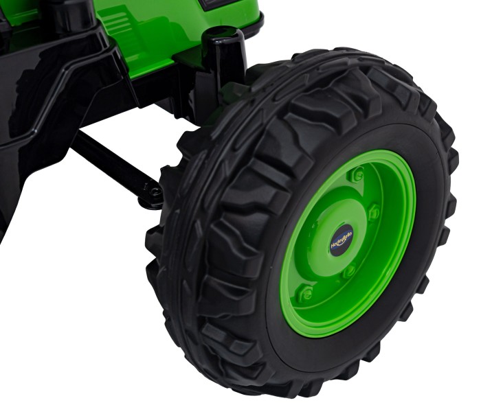 Koparka Traktor na akumulator dla dzieci Zielony + Ruchome Ramię Łyżka + Pilot + Wolny Start + Radio FM + LED-11 7773 
