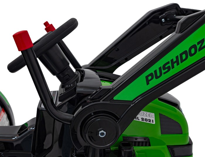 Koparka Traktor na akumulator dla dzieci Zielony + Ruchome Ramię Łyżka + Pilot + Wolny Start + Radio FM + LED-12 7773 