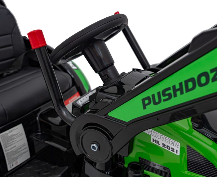 Koparka Traktor na akumulator dla dzieci Zielony + Ruchome Ramię Łyżka + Pilot + Wolny Start + Radio FM + LED-15 7773 