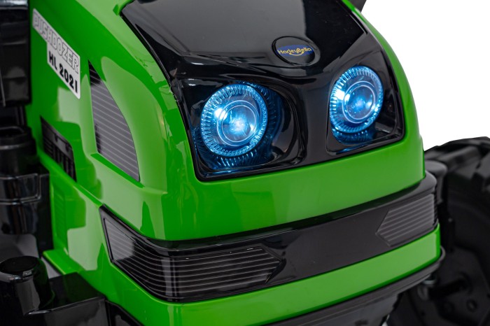 Koparka Traktor na akumulator dla dzieci Zielony + Ruchome Ramię Łyżka + Pilot + Wolny Start + Radio FM + LED-17 7773 