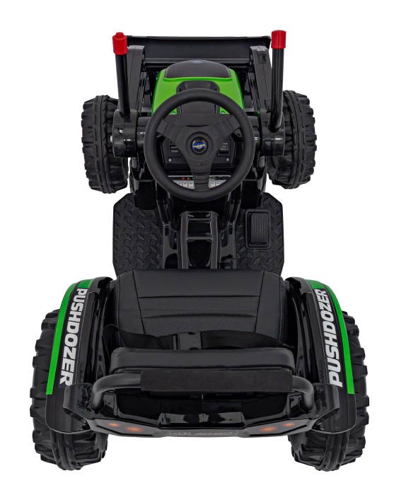 Koparka Traktor na akumulator dla dzieci Zielony + Ruchome Ramię Łyżka + Pilot + Wolny Start + Radio FM + LED-21 7773 