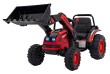 Koparka Traktor na akumulator dla dzieci Czerwony + Ruchome Ramię Łyżka + Pilot + Wolny Start + Radio FM + LED-3 7774 