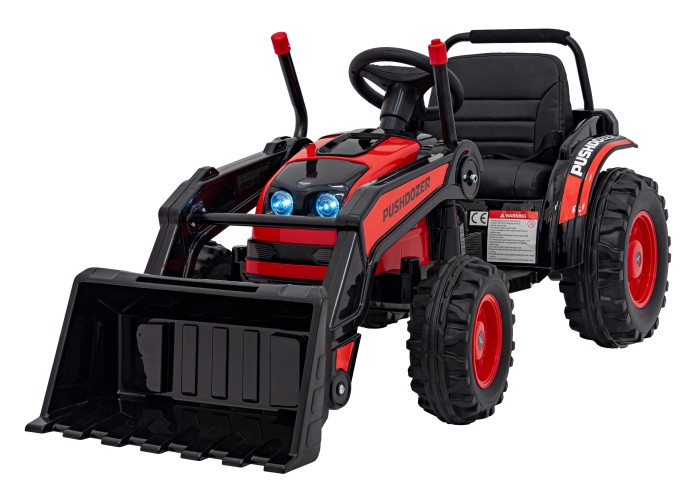 Koparka Traktor na akumulator dla dzieci Czerwony + Ruchome Ramię Łyżka + Pilot + Wolny Start + Radio FM + LED-4 7774 