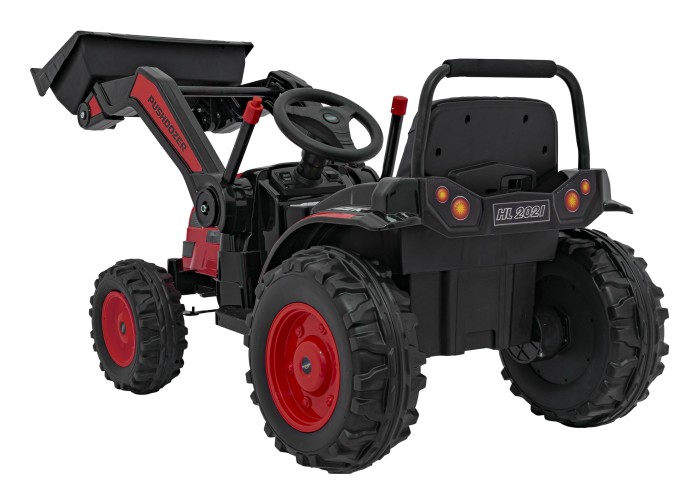 Koparka Traktor na akumulator dla dzieci Czerwony + Ruchome Ramię Łyżka + Pilot + Wolny Start + Radio FM + LED-9 7774 