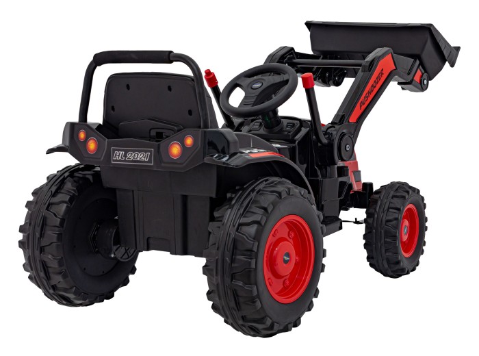 Koparka Traktor na akumulator dla dzieci Czerwony + Ruchome Ramię Łyżka + Pilot + Wolny Start + Radio FM + LED-11 7774 