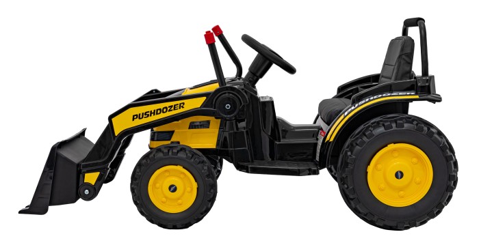 Koparka Traktor na akumulator dla dzieci Żółty + Ruchome Ramię Łyżka + Pilot + Wolny Start + Radio FM + LED-7 7775 