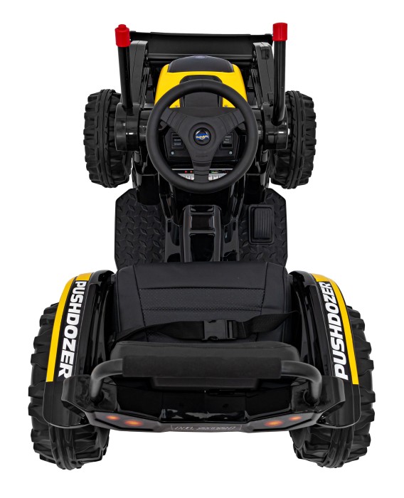 Koparka Traktor na akumulator dla dzieci Żółty + Ruchome Ramię Łyżka + Pilot + Wolny Start + Radio FM + LED-14 7775 