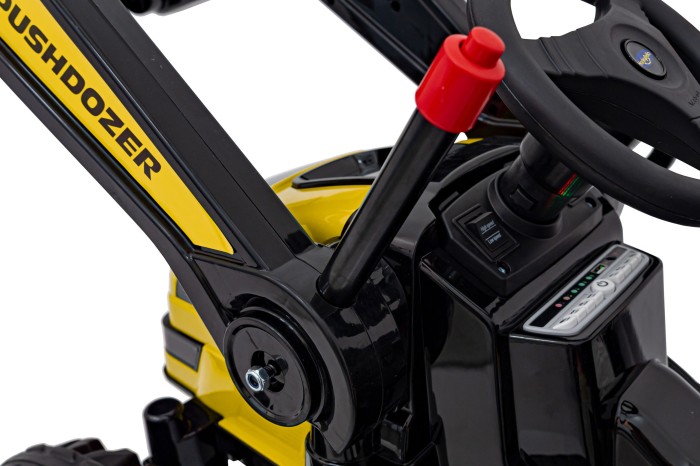 Koparka Traktor na akumulator dla dzieci Żółty + Ruchome Ramię Łyżka + Pilot + Wolny Start + Radio FM + LED-18 7775 