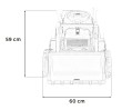 Pojazd Koparka JCB Żółty-56 7778 