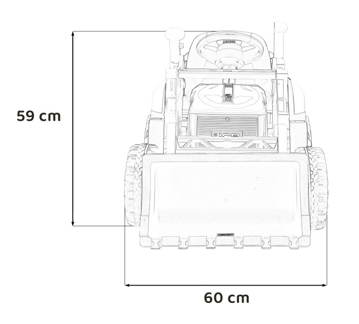 Pojazd Koparka JCB Żółty-56 7778 
