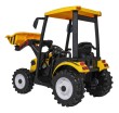 Pojazd MEGA Traktor D68 Z Przyczepką Żółty-8 7779 