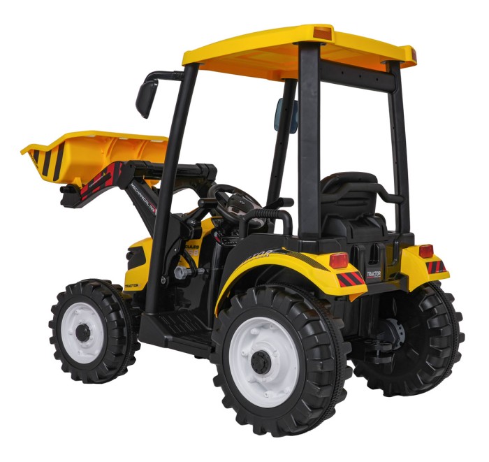 Pojazd MEGA Traktor D68 Z Przyczepką Żółty-8 7779 