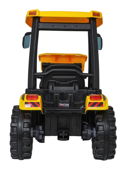 Pojazd MEGA Traktor D68 Z Przyczepką Żółty-9 7779 