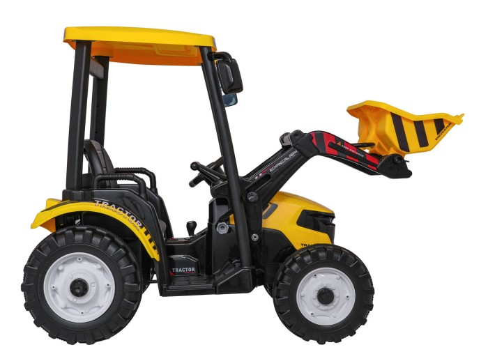 Pojazd MEGA Traktor D68 Z Przyczepką Żółty-11 7779 