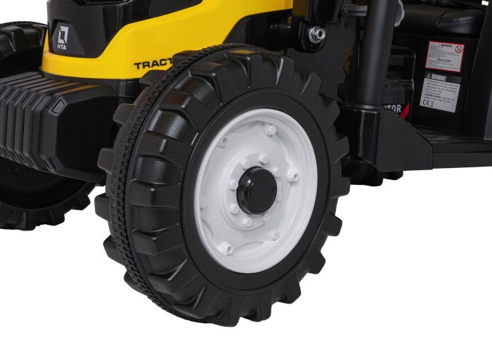 Pojazd MEGA Traktor D68 Z Przyczepką Żółty-13 7779 