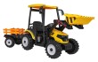 Pojazd MEGA Traktor D68 Z Przyczepką Żółty-23 7779 