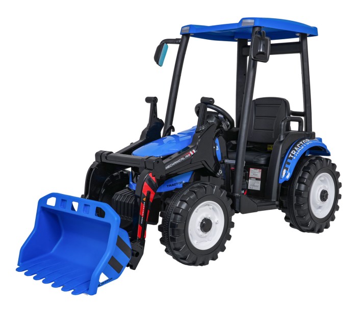 Pojazd MEGA Traktor D68 Z Przyczepką Niebieski-6 7780 