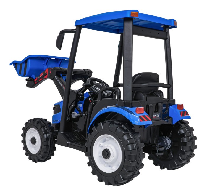 Pojazd MEGA Traktor D68 Z Przyczepką Niebieski-8 7780 