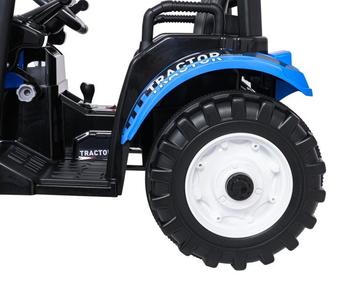 Pojazd MEGA Traktor D68 Z Przyczepką Niebieski-25 7780 