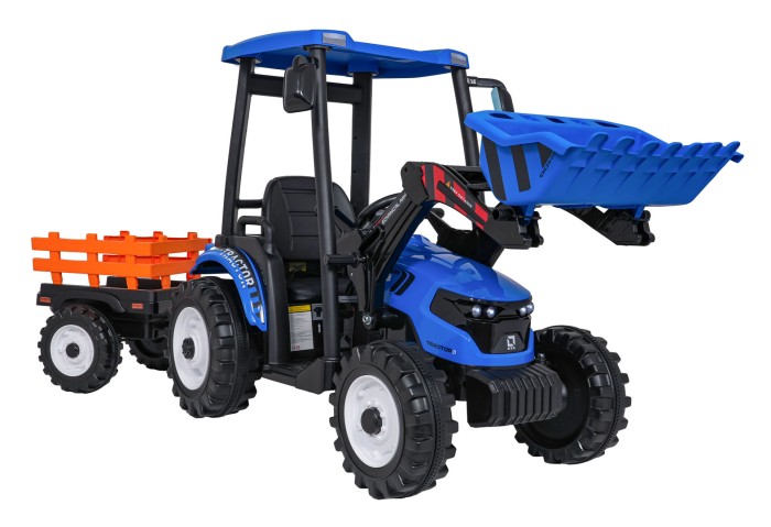 Pojazd MEGA Traktor D68 Z Przyczepką Niebieski-27 7780 