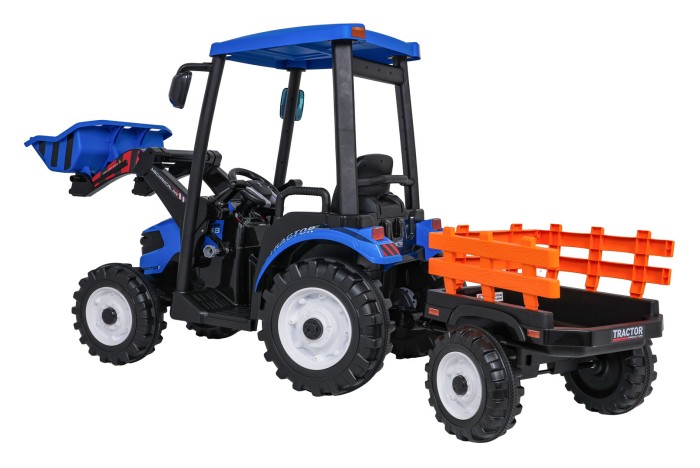 Pojazd MEGA Traktor D68 Z Przyczepką Niebieski-28 7780 