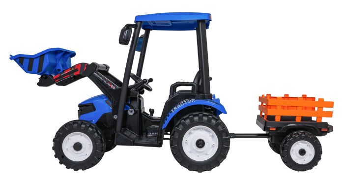 Pojazd MEGA Traktor D68 Z Przyczepką Niebieski-30 7780 